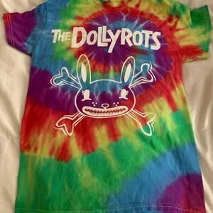 The Dollyrots tie dye small cotton T-shirt